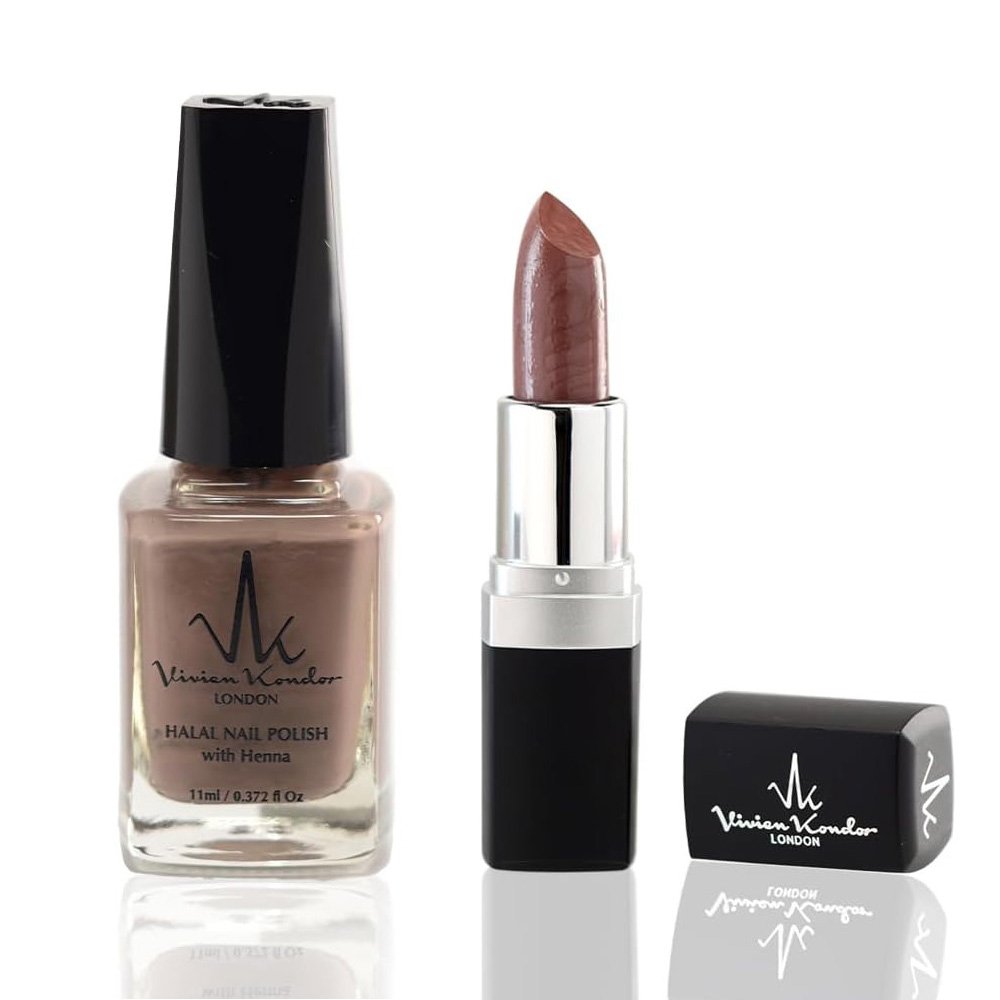 Nail Polish (Azim) + Lipstick (Paradise) Combo Set image 0