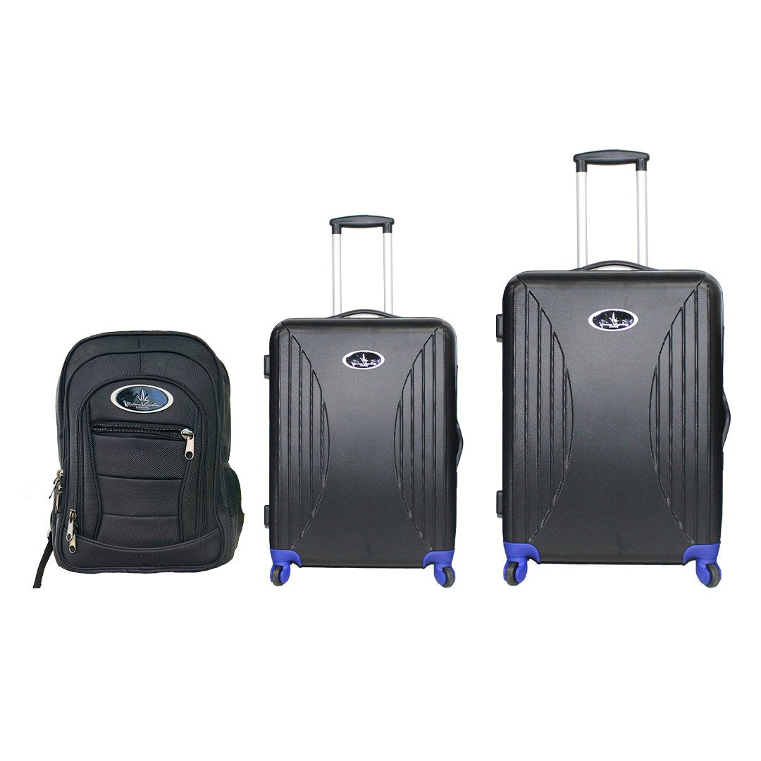 VK Travel Smart Red Rucksack + Cabin suitcase + Medium Suitcase (Combo of 3) image 0