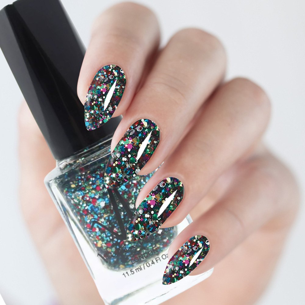 Hexagon Glitter - Vivien Kondor Classic Nail Polish image 1
