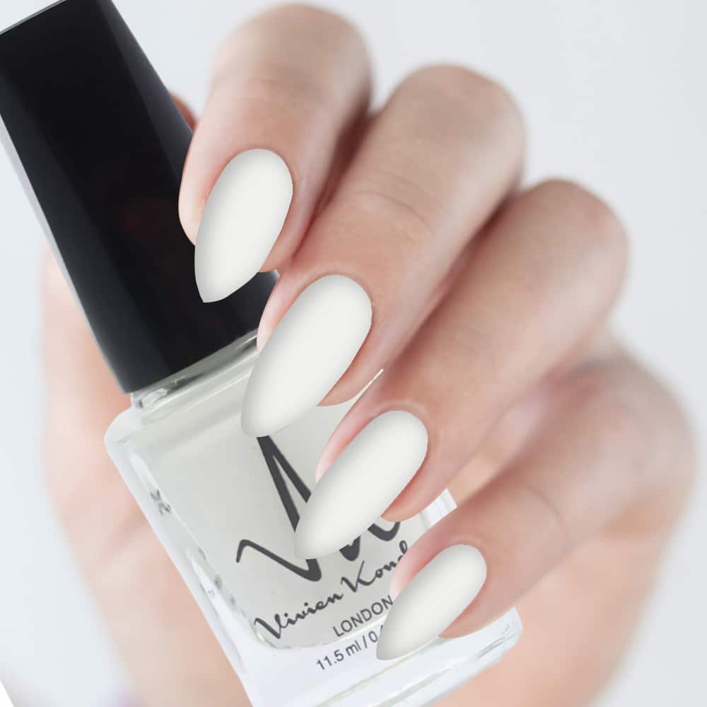 Matte White - Vivien Kondor Classic Nail Polish image 1