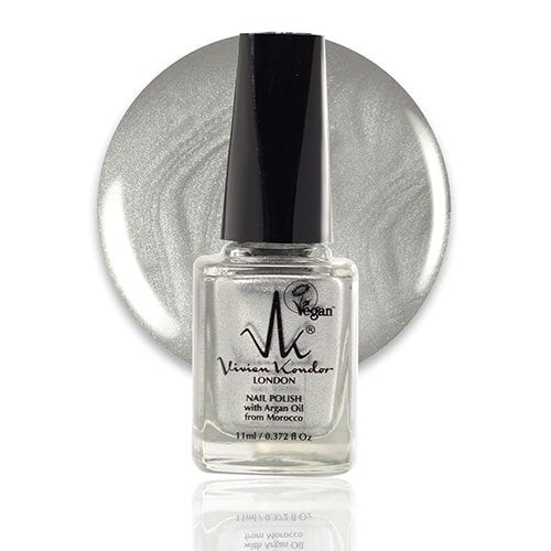Metallic Silver - Vivien Kondor Argan Care Nail Polish image 0
