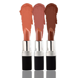 (Blush, Venus, Cocoa) Vivien Kondor Lipstick Trio | Halal & Vegan Friendly | Long lasting image 0