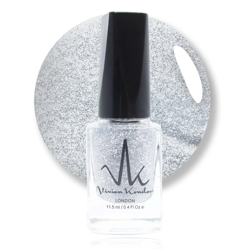 Silver Glitter - Vivien Kondor Classic Nail Polish image 0