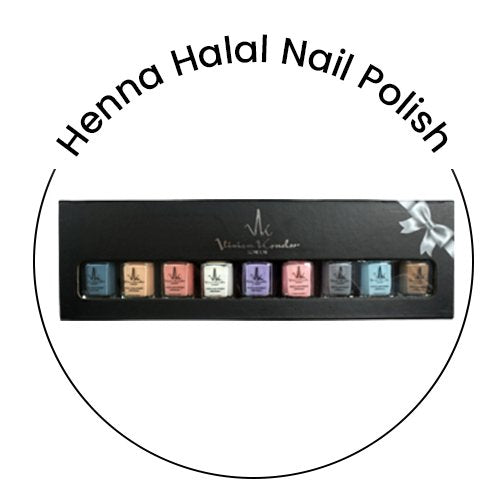 Create Your Own Box Set of 9 Henna Halal Nail Polish image 1