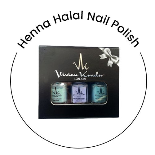 Create Your Own Box Set of 3 Henna Halal Nail Polish image 1