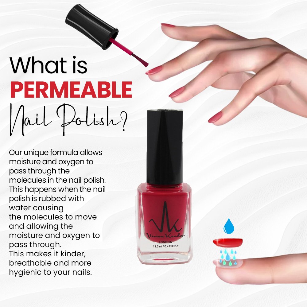 Barn Red - Vivien Kondor Water Permeable Nail Polish image 4