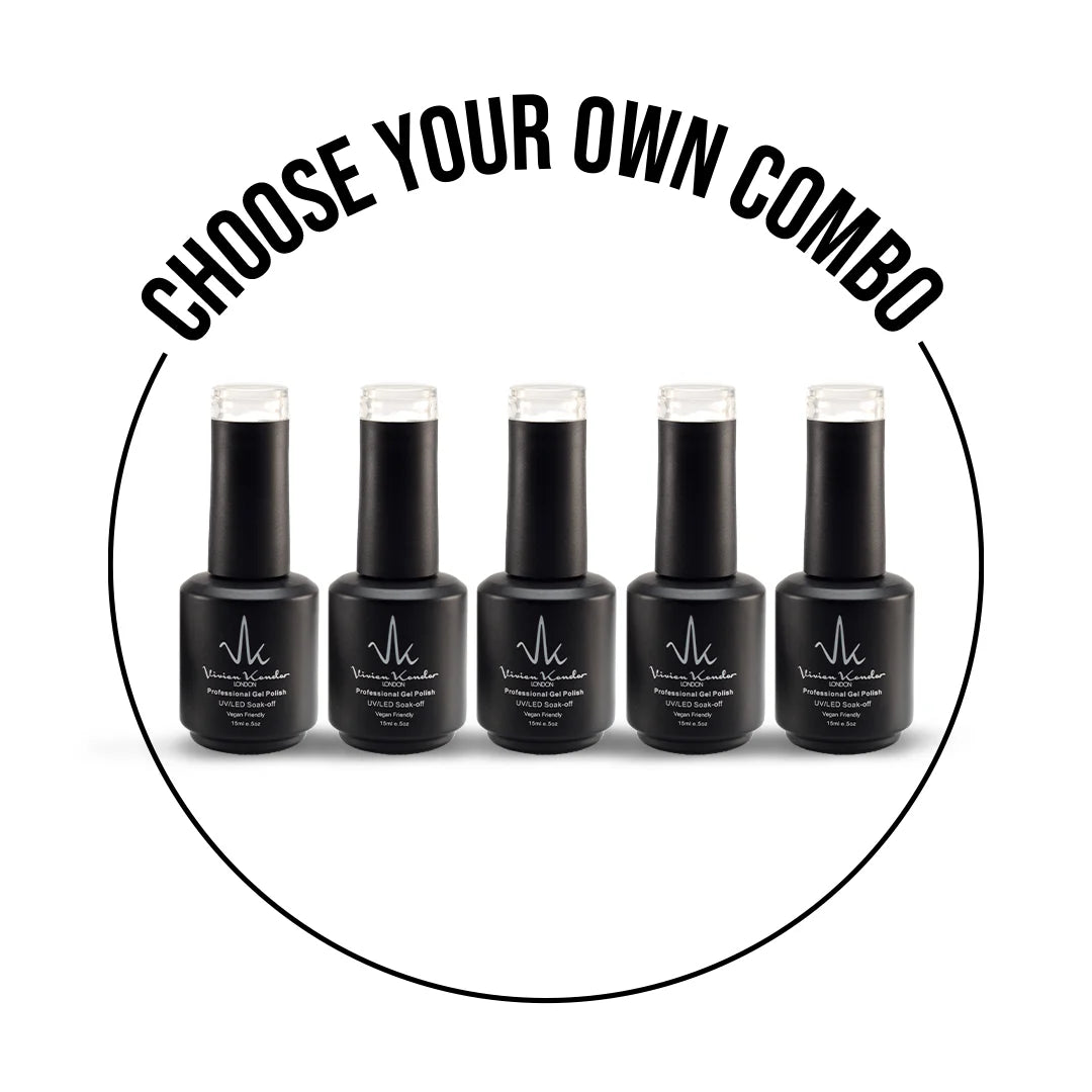 Set Of 5 Vivien Kondor Gel Polish | Create Your Own Combo | Vegan & Cruelty Free
